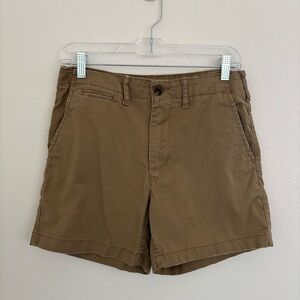 American Eagle Men’s Khaki Flex Classic Fit Shorts Above Knee 5 Inch Inseam 28
